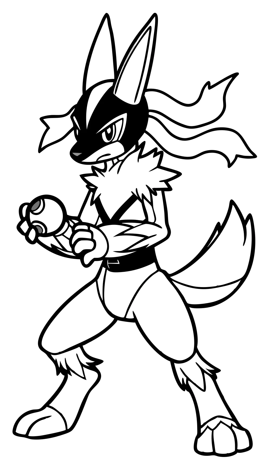 pokemon lucario coloring pages